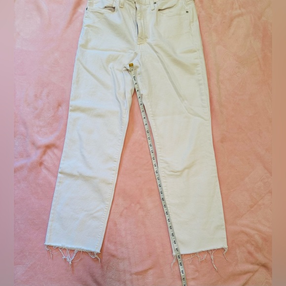 J Crew - size 28 - slim boyfriend jeans - white - Picture 5 of 8